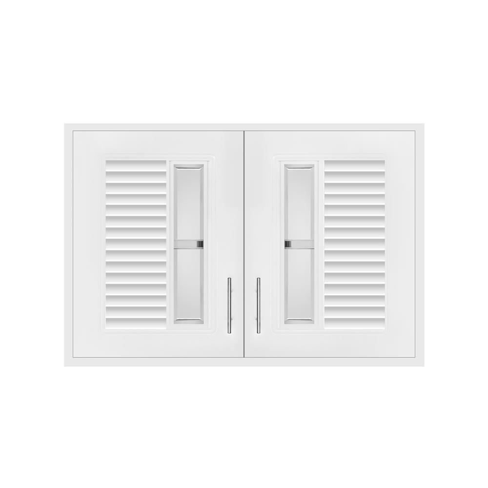 ตู้แขวนบานคู่ ABS KING NUVO 88.5x68 ซม. สีขาว