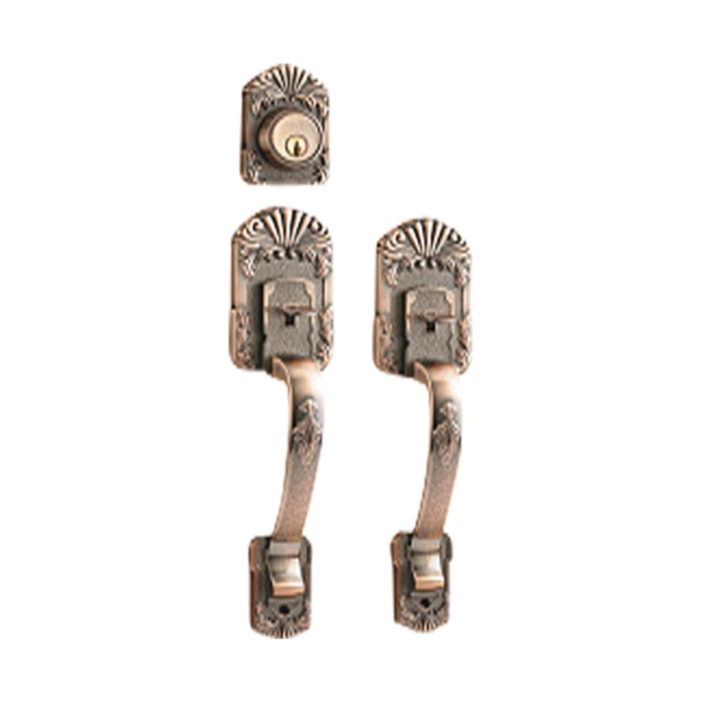 มือจับประตูใหญ่ SOLEX 6740 สีทองแดงรมดำ