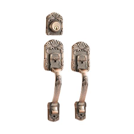 มือจับประตูใหญ่ SOLEX 6740 สีทองแดงรมดำ