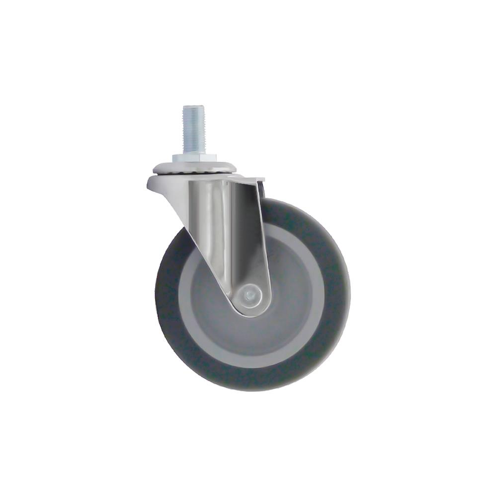 ลูกล้อยาง PAREO สกรูหมุน ไม่มีเบรก 4 นิ้ว