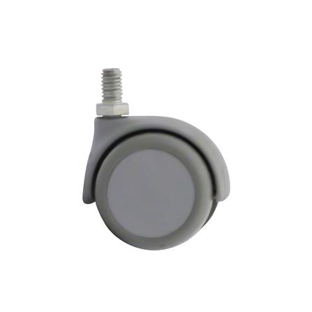 ลูกล้อไนอลน PAREO สกรูหมุน ไม่มีเบรก 2 นิ้ว สีเทา