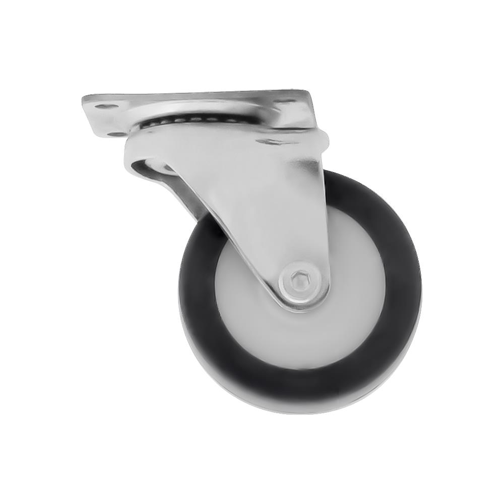 ลูกล้อโพลียูรีเทน PAREO แป้นหมุน มีเบรก 2.5 นิ้ว สีน้ำเงิน