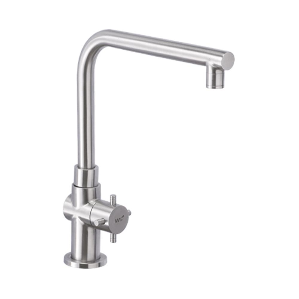 ก๊อกซิงค์เดี่ยวเคาน์เตอร์ WS WS-0131XL สีเงิน