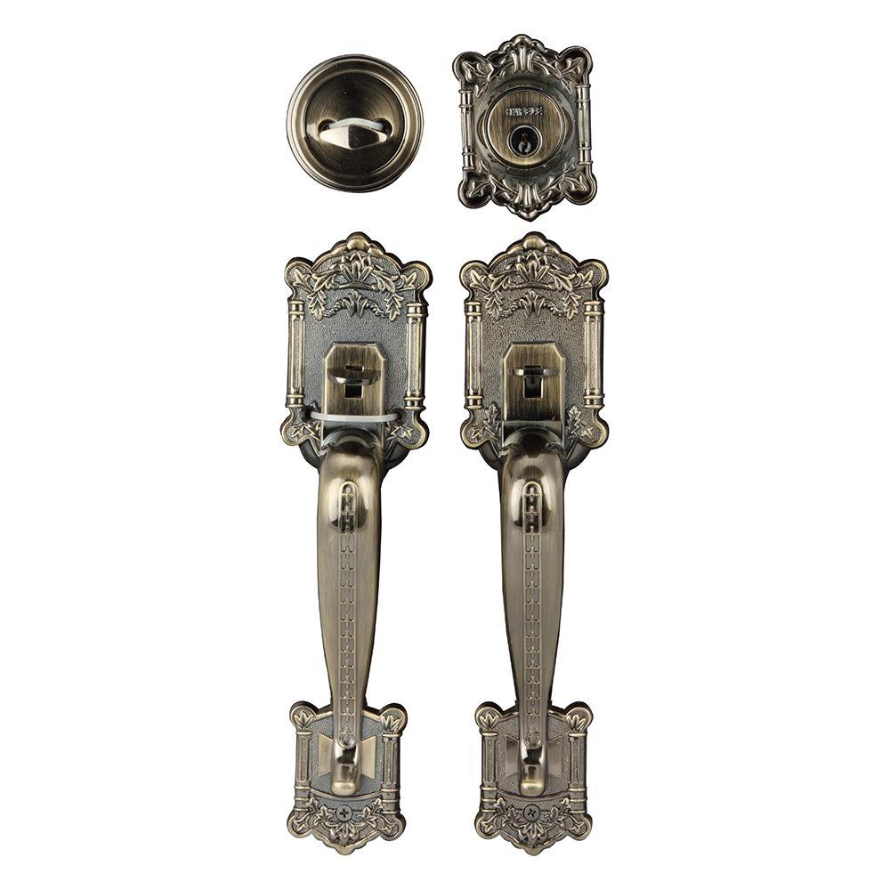 มือจับประตูใหญ่ HAFELE 489.94.405 สีทองเหลืองรมดำ