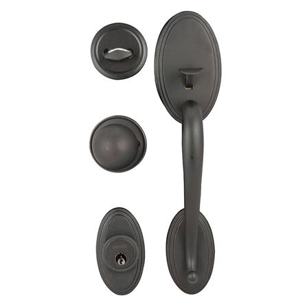 มือจับประตูใหญ่ HAFELE 489.94.907 สีทองแดงรมดำ