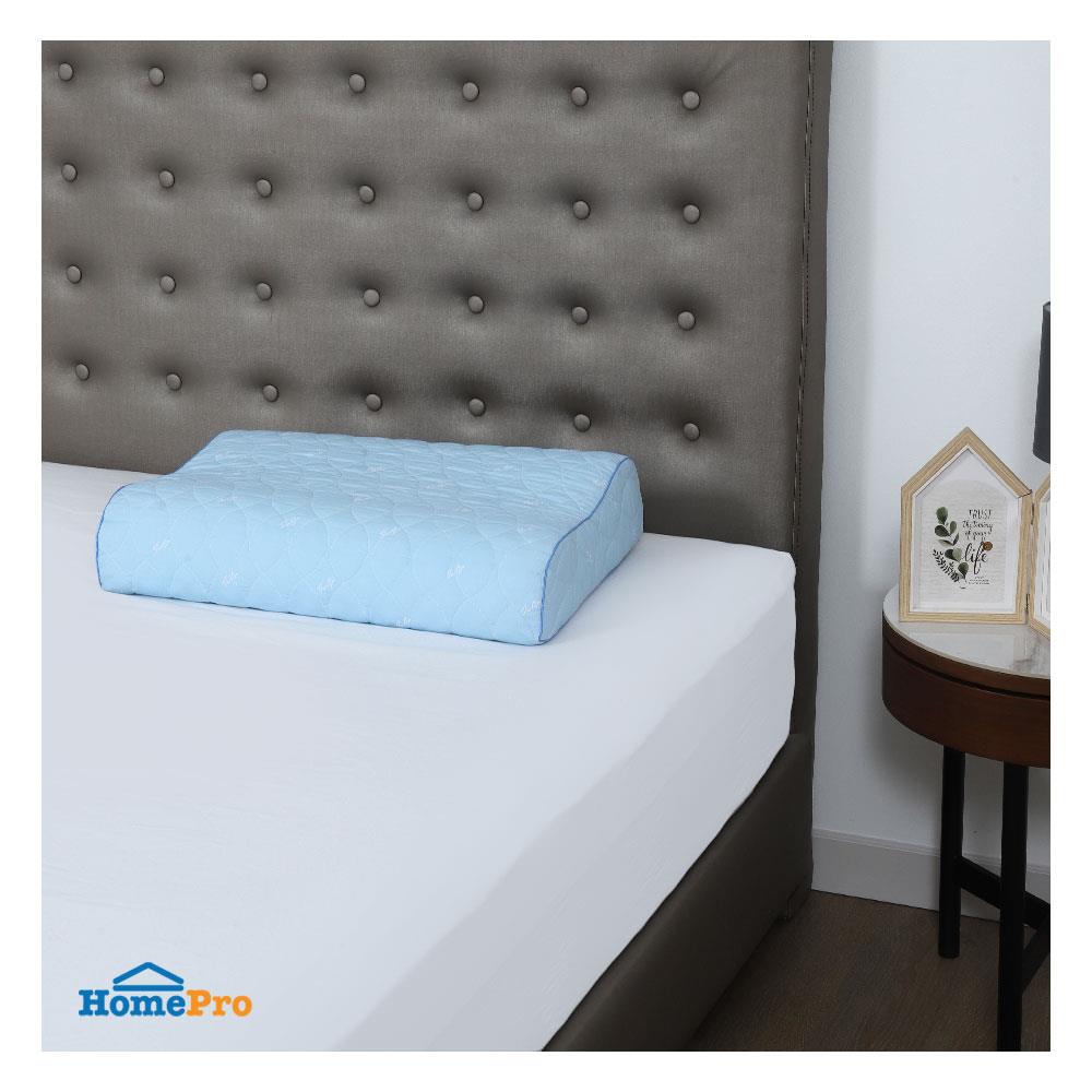 หมอนสุขภาพ โฟม TULIP 00611 15x23 นิ้ว สีฟ้า