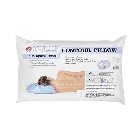 หมอนสุขภาพ โฟม TULIP 00611 15x23 นิ้ว สีฟ้า_4
