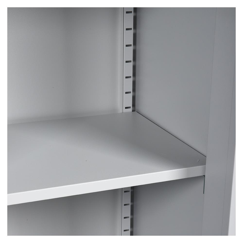 ตู้เหล็กสูงบานเลื่อนกระจก LUCKY WORLD KSG-120K-RG สีน้ำเงิน