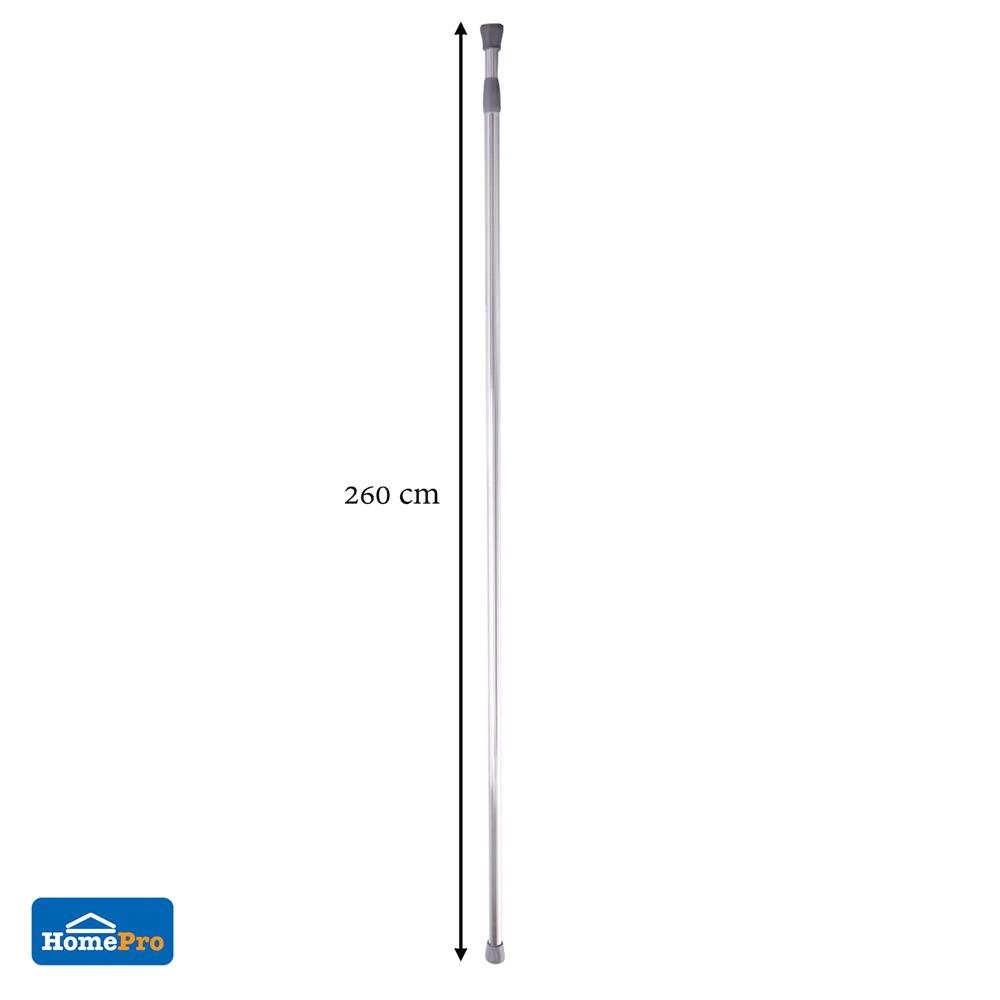 ราวม่านอะลูมิเนียม MOYA HM88121 สีโครเมียม