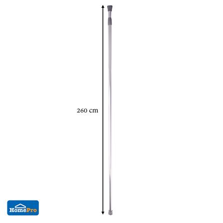 ราวม่านอะลูมิเนียม MOYA HM88121 สีโครเมียม_3