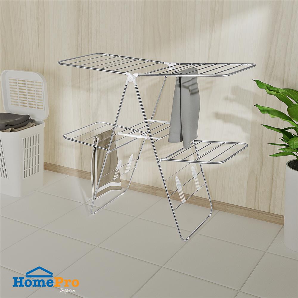 ราวพาดผ้ามีปีก2ชั้น 137x60x112 cm PLIM