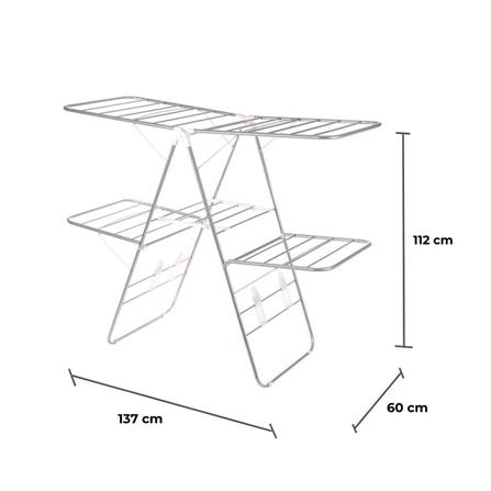 ราวพาดผ้ามีปีก2ชั้น 137x60x112 cm PLIM_5