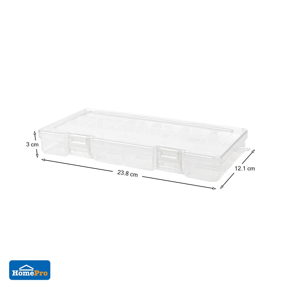 กล่องแบ่งช่อง 18 ช่อง STACKO TL303 12x23.5x3 ซม. สีขาว