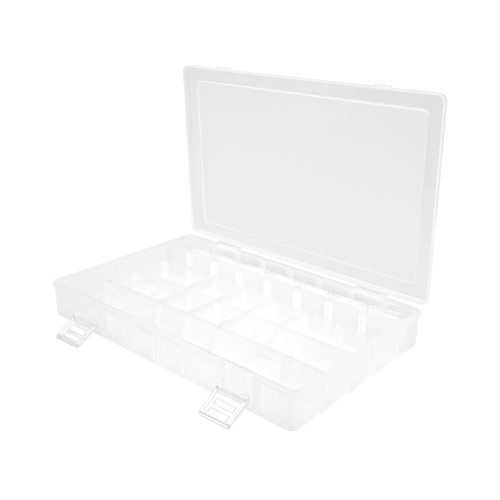 กล่องแบ่งช่อง 40 ช่อง STACKO TL718 24x36x5.5 ซม. สีขาว