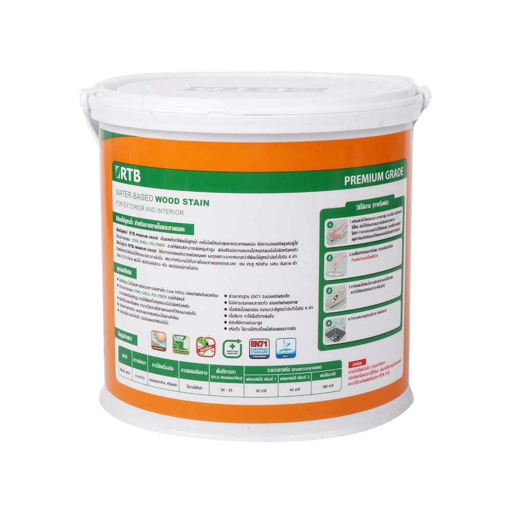 สีย้อมไม้ ชนิดเงา RTB WOOD STAIN WP101 สีแดงเชอรี่ 1 แกลลอน