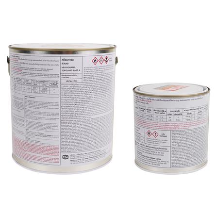 สีงานอุตสาหกรรมและสีทับหน้า TOA TOP GUARD PART A+B RAL7035 สีเทา1 แกลลอน_1