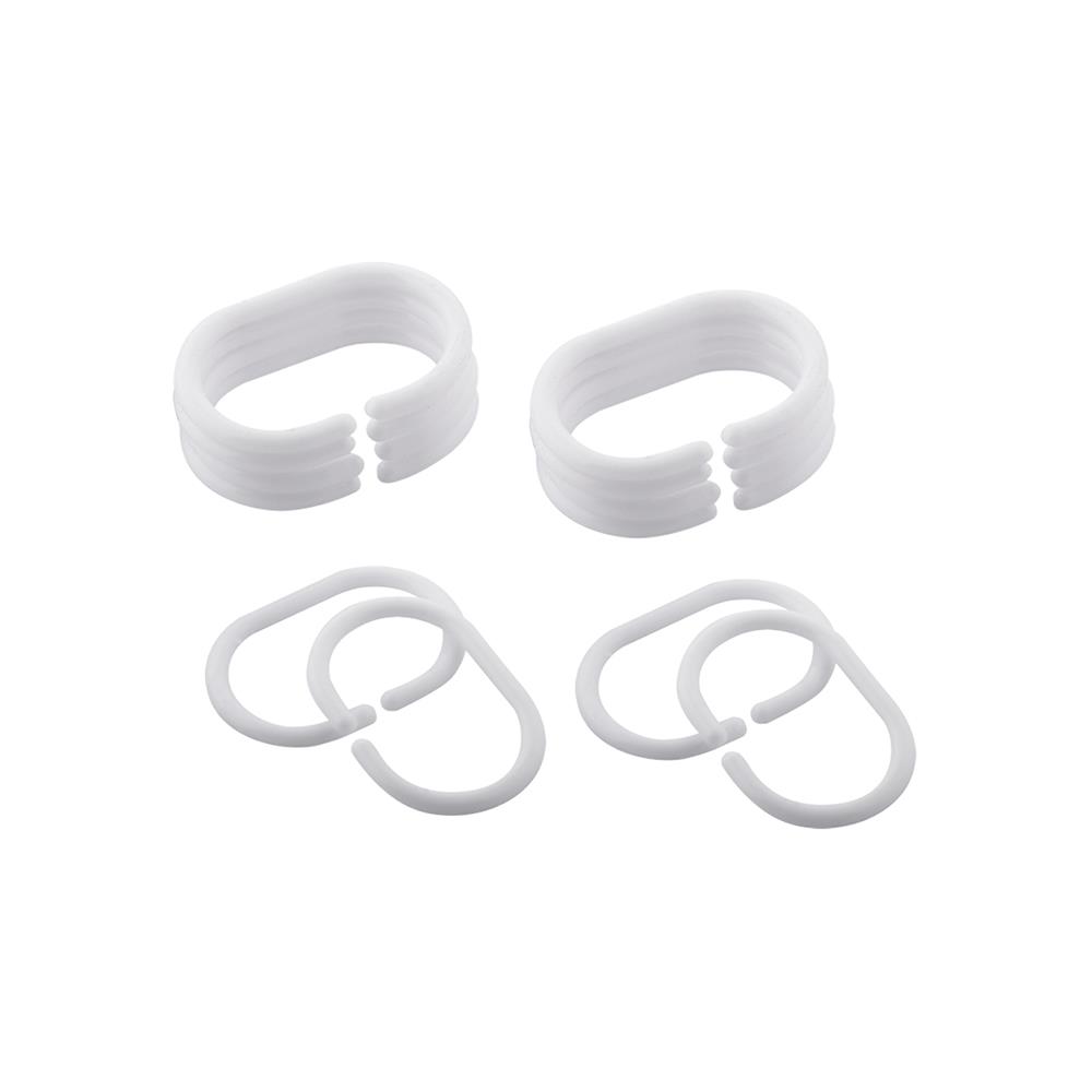 ห่วงม่านห้องน้ำ ZIM HK-03 สีขาว