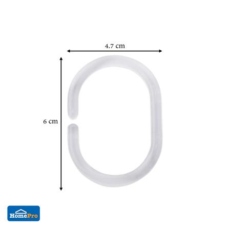 ห่วงม่านห้องน้ำ ZIM HK-03 สีขาว_3