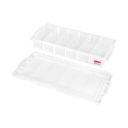 กล่องเก็บของ 6 ช่อง ฝาล็อก STACKO 27 ลิตร 51141 สีขาว_2