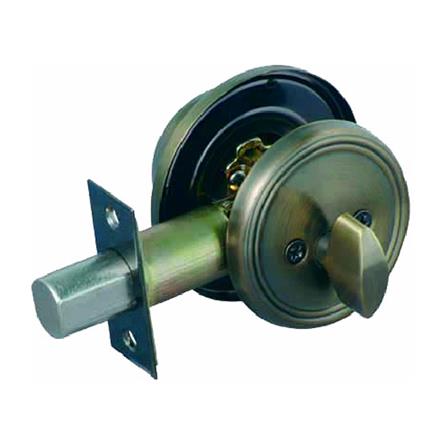 กุญแจลิ้นตาย 1 ด้าน YALE V811US5 สีทองเหลืองรมดำ_0