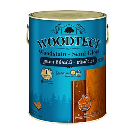 สีย้อมไม้ WOODTECT 204 สีไม้ประดู่ กึ่งเงา 1/4 แกลลอน_0