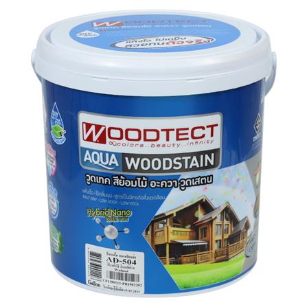 สีย้อมพื้นไม้ WOODTECT AQUA AD-504 สีวอลนัท ด้าน 1 แกลลอน_0