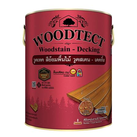 สีย้อมพื้นไม้ ชนิดด้าน WOODTECT 502 สีไม้สัก 1 แกลลอน_0