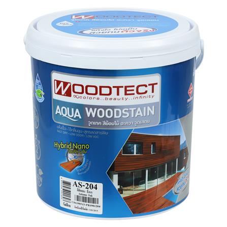 สีย้อมไม้ WOODTECT AQUA 204 สีไม้สักทอง กึ่งเงา 1 แกลลอน_0
