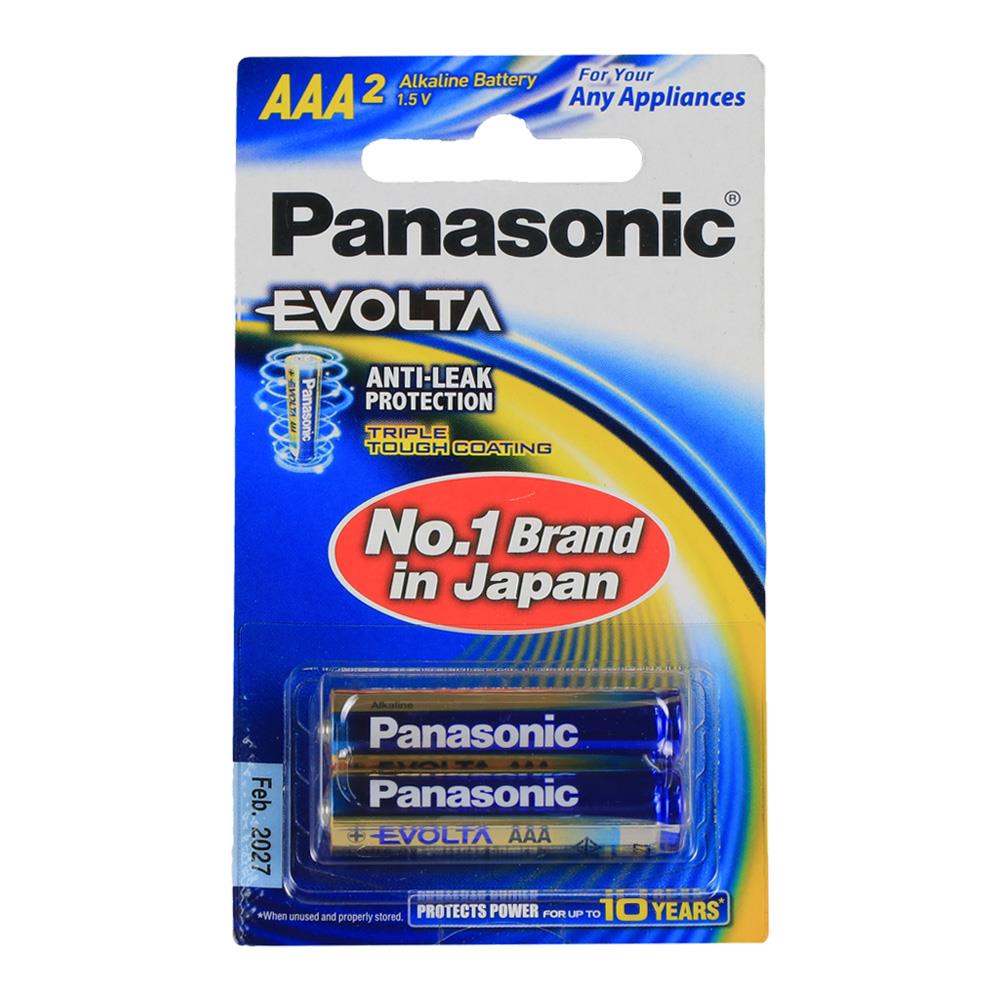 ถ่านอัลคาไลน์ PANASONIC AAA EVOLTA แพ็ก 2 ก้อน