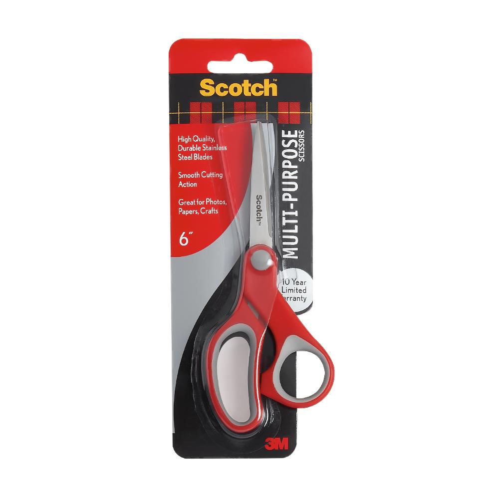 กรรไกรอเนกประสงค์ 3M ขนาด 6 นิ้ว สีขาว