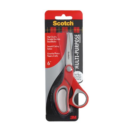 กรรไกรอเนกประสงค์ 3M ขนาด 6 นิ้ว สีขาว