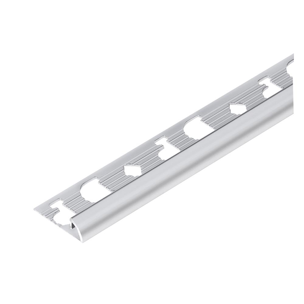 คิ้วอะลูมิเนียมมุมโค้งเล็ก DP CA702010 2 ม. สีเงินเงา