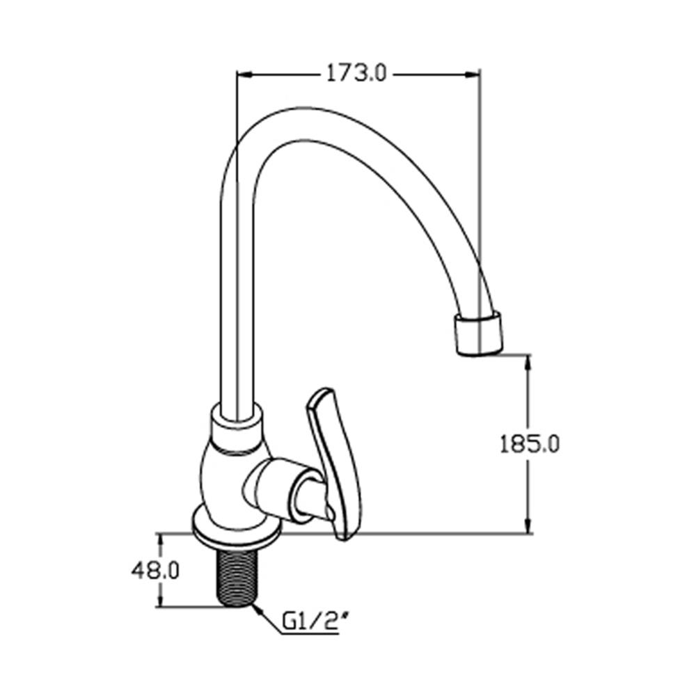 ก๊อกซิงค์เดี่ยว เคาน์เตอร์ HANG SF-119J
