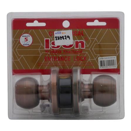 ลูกบิดทั่วไป ISON 8013 AC หัวกลม สีทองแดงรมดำ