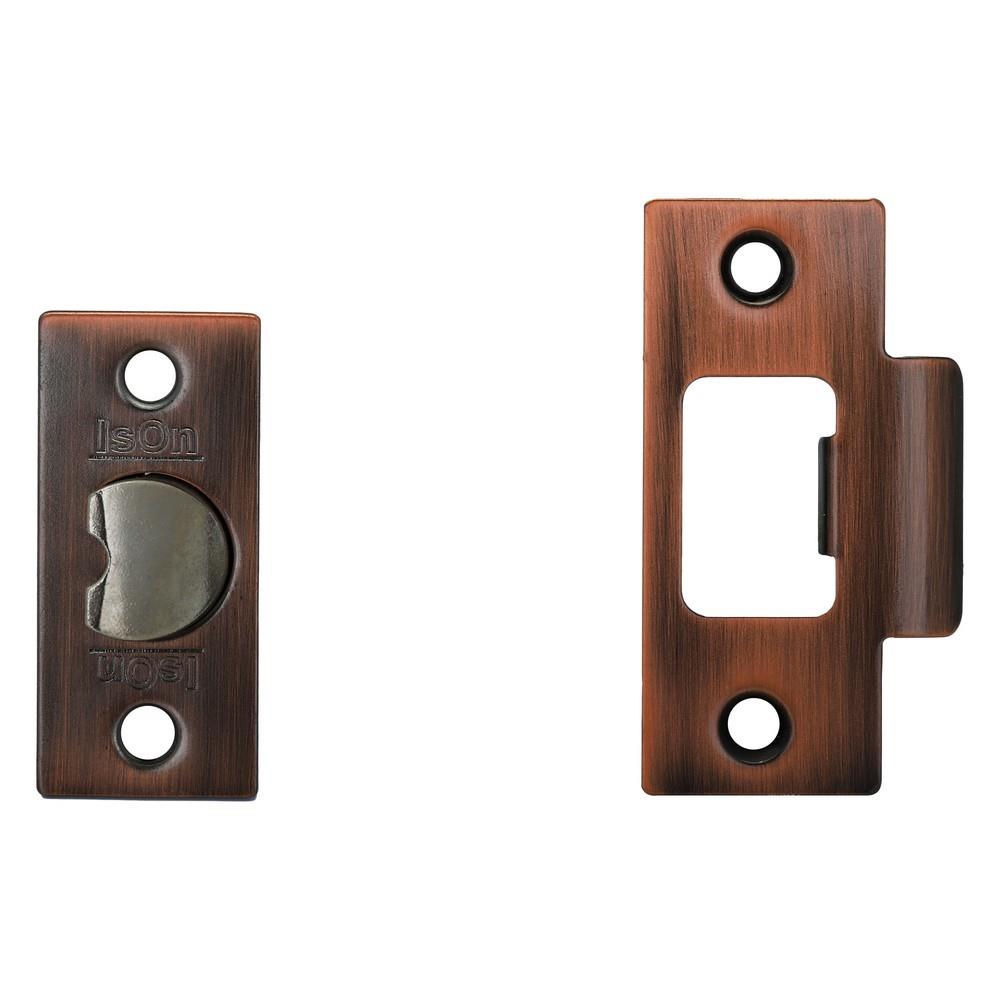 ลูกบิดห้องน้ำ ISON 8013 AC-BK หัวกลม สีทองแดงรมดำ