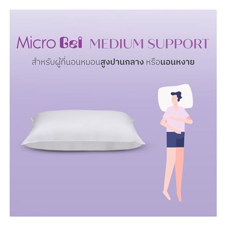 หมอนหนุน ใยสังเคราะห์ SANTAS MICROGEL MEDIUM 19x29 นิ้ว_3