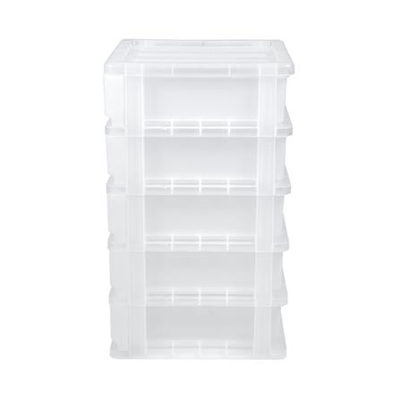 ตู้ลิ้นชัก 5 ชั้น SN 28x38x61.5 ซม. สีขาว_2