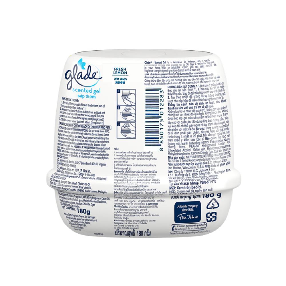เจลปรับอากาศ GLADE SCENTED 180g LEMON