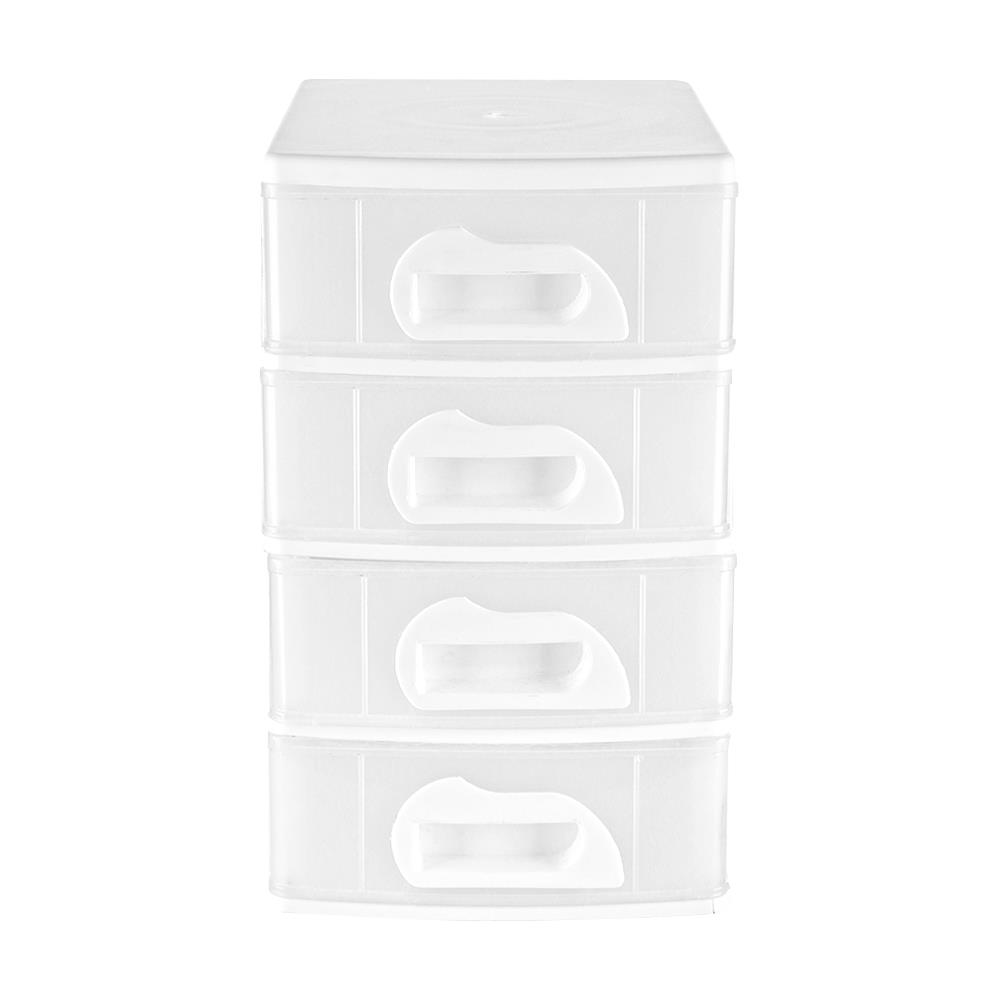 ชั้นลิ้นชักเล็ก 4 ชั้น API 1034 18.5X26.3X31 ซม. สีขาว