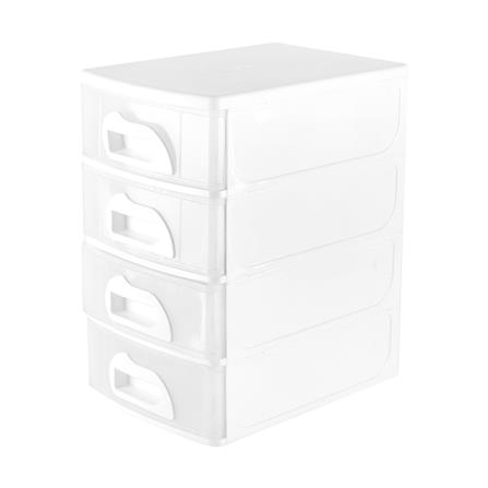 ชั้นลิ้นชักเล็ก 4 ชั้น API 1034 18.5X26.3X31 ซม. สีขาว_0