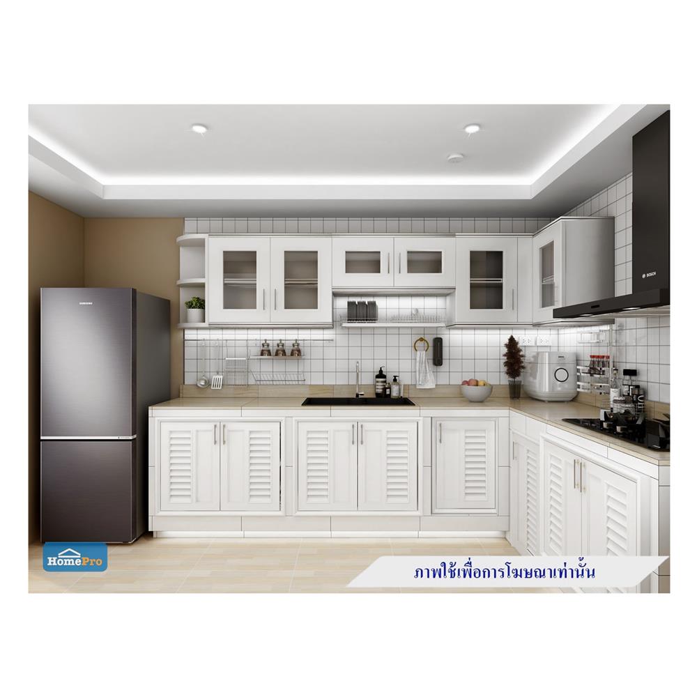 ชั้นจบมุมโค้ง KING PLATINUM 32x67.8 ซม. สีขาว