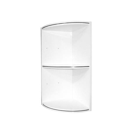 ชั้นจบมุมโค้ง KING PLATINUM 32x67.8 ซม. สีขาว