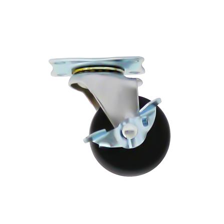 ลูกล้อยาง PANSIAM แป้นหมุน มีเบรก 2 นิ้ว สีดำ