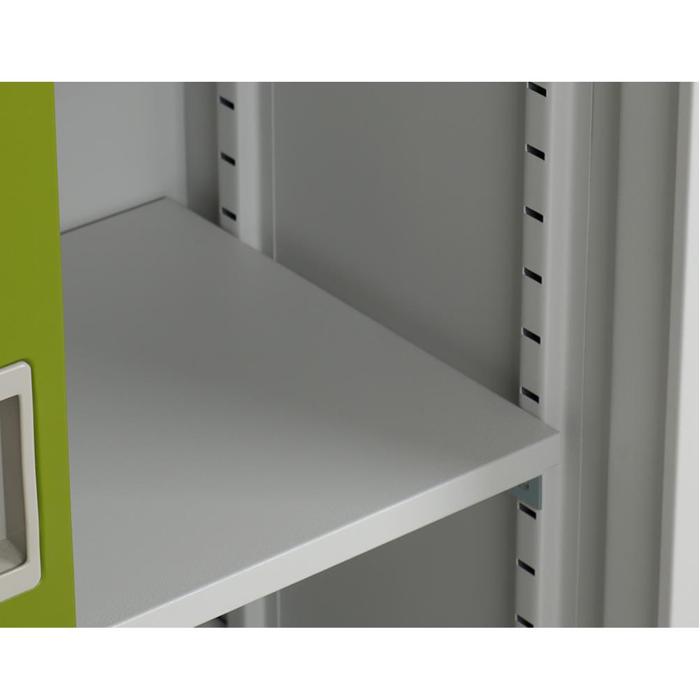 ตู้เหล็กบานเลื่อนกระจก LUCKY WORLD KSG-90-GG สีเขียว