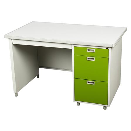 โต๊ะทำงานเหล็ก LUCKY WORLD DX-40-3-GG 120 ซม. สีเขียว_0