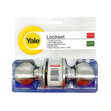 ลูกบิดทั่วไป YALE KN-VCA5127US32D หัวกลม สีสเตนเลส_2
