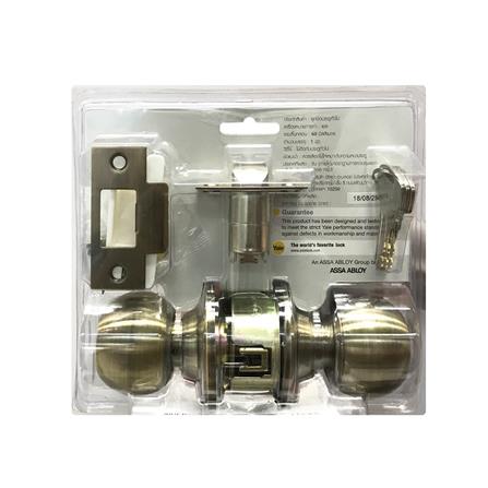 ลูกบิดทั่วไป YALE KN-VCA5127US5 หัวกลม สีทองเหลืองรมดำ_1