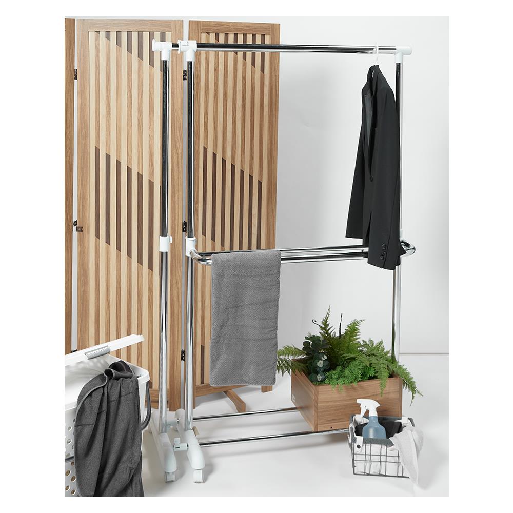 ราวแขวนผ้าปรับระดับได้ 170x44x155cm PLIM