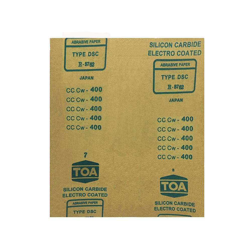 กระดาษทรายขัดไม้แผ่น เบอร์ 400 TOA