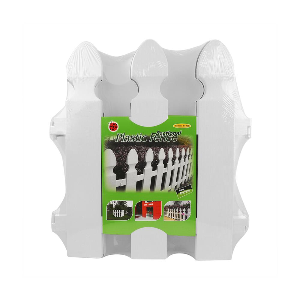 รั้วพลาสติกปักลงดิน SPRING HT-702 สีขาว